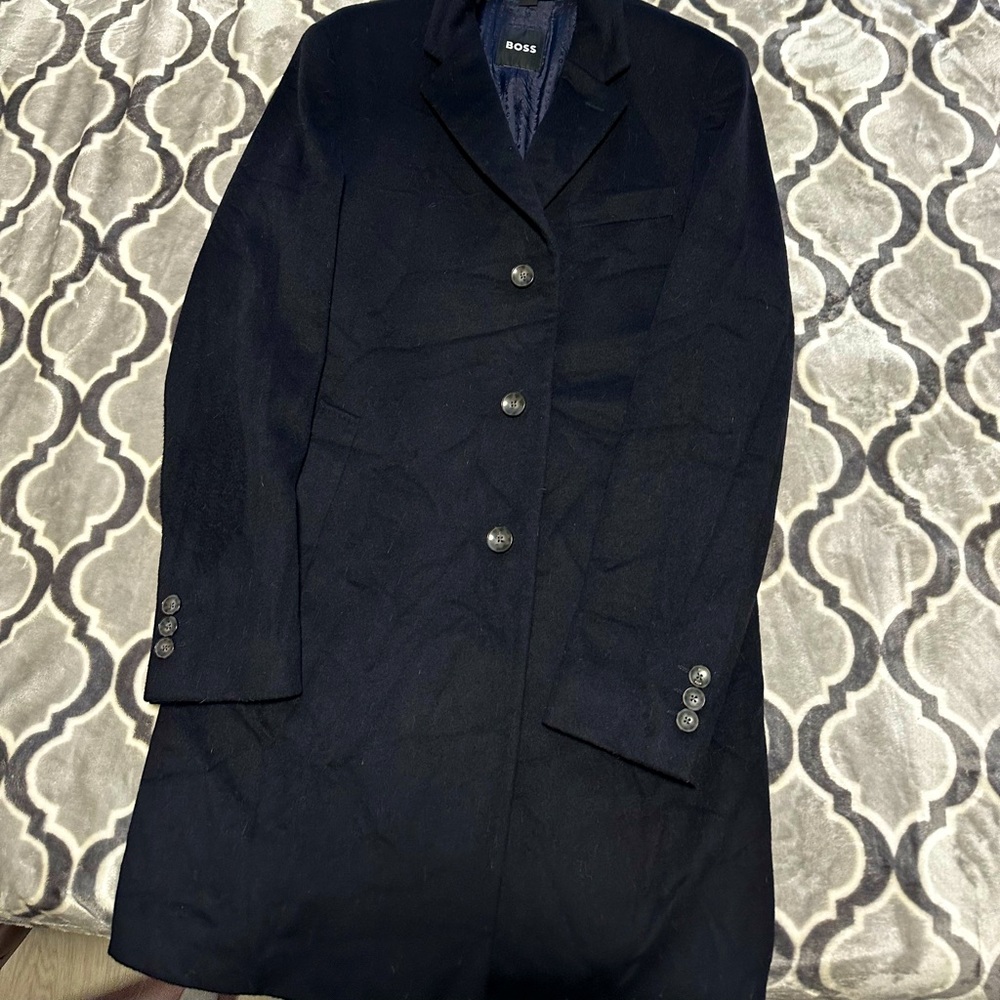 Boss Hugo Boss Slim Fit  Italian Cashmere Trench Coat